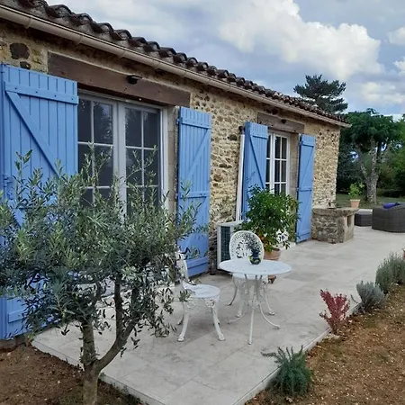 La Petite Maison Bleue Avec Piscine * Loubejac