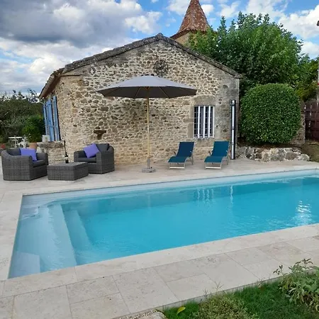 La Petite Maison Bleue Avec Piscine Loubejac