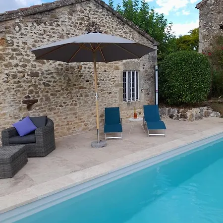 La Petite Maison Bleue Avec Piscine * Loubejac