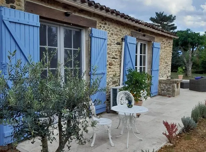 La Petite Maison Bleue Avec Piscine * Loubejac