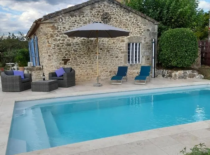 La Petite Maison Bleue Avec Piscine Loubejac